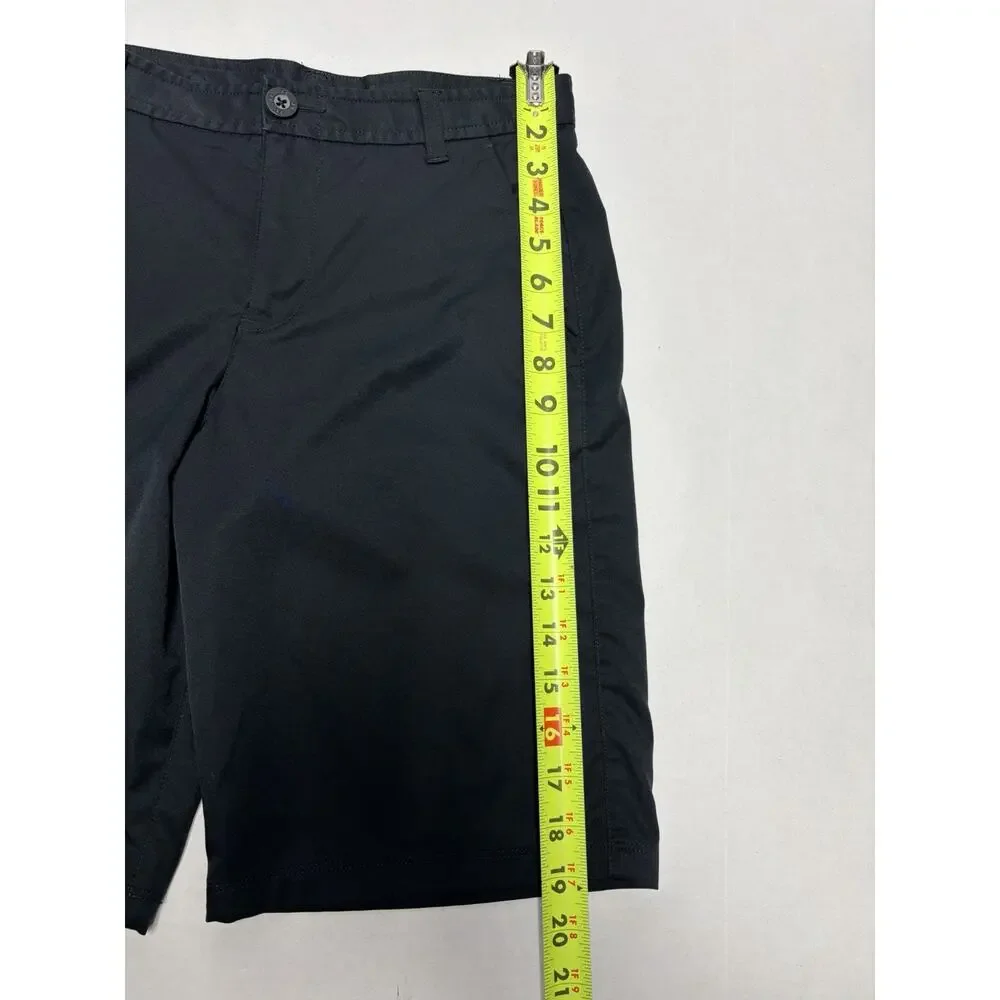 Boys UNDER ARMOUR Size 16 Large Performance Shorts Black EUC